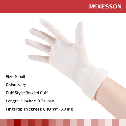 McKesson Stretch Vinyl Exam Gloves, Ivory - view 2