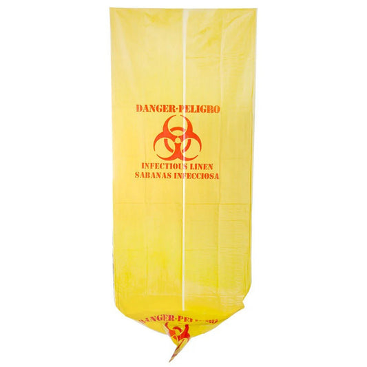 Infectious Linen Bag Biohazard Symbol / Infectious Linen 44 gal. Yellow