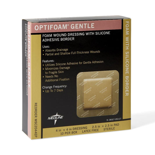 Optifoam® Gentle Adhesive with Border Silicone Foam Dressing