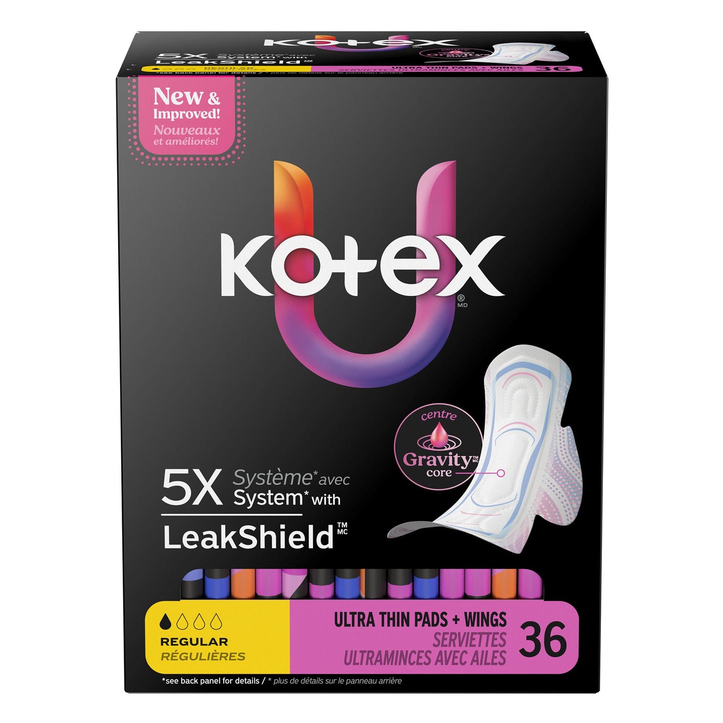 U by Kotex Feminine Pad Ultra Thin with Wings Regular Absorbency