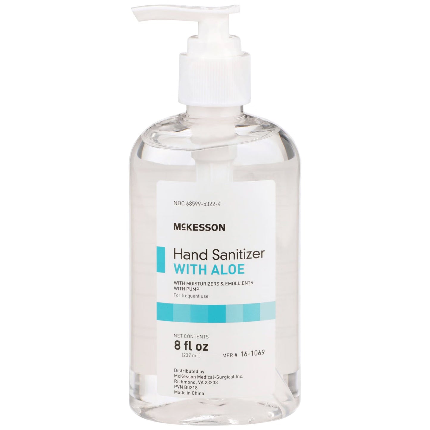 McKesson Gel Hand Sanitizer with Aloe, Pump Bottle