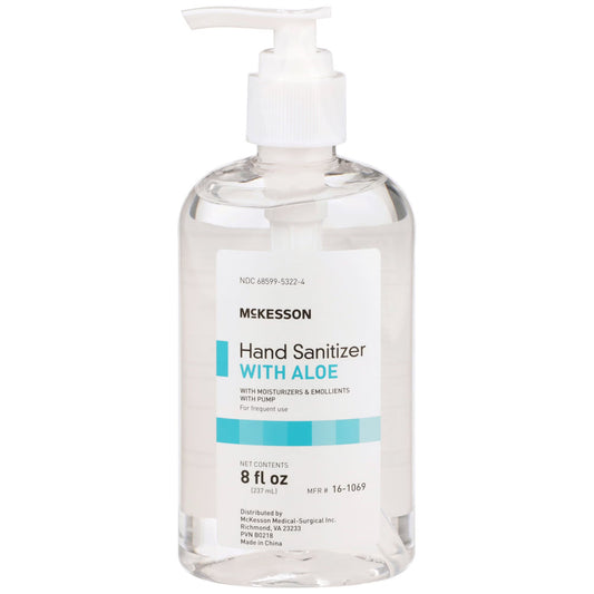 McKesson Gel Hand Sanitizer with Aloe, Pump Bottle