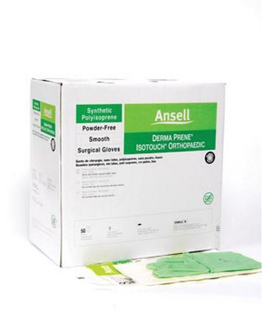 Sterile GAMMEX® Non-Latex PI Ortho Polyisoprene Surgical Gloves, Light Green - view 2