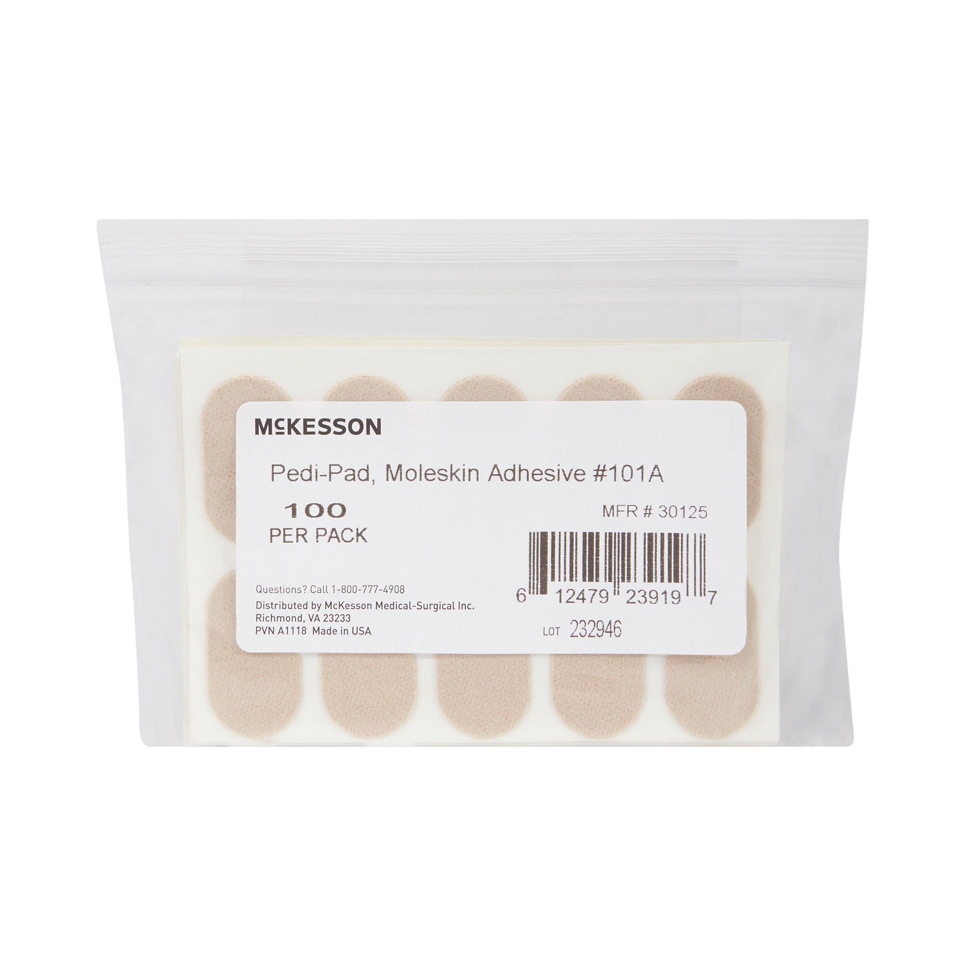McKesson Pedi-Pad Beige Protective Pad