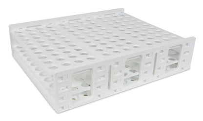 Heathrow Scientific Mega Racks® Tube Rack for 16–20 mm Tubes — White, 120834