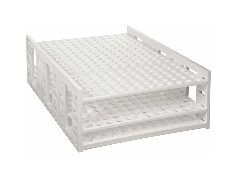 Heathrow Scientific Mega Racks® Tube Rack for 10–13 mm Tubes — Single 216-Well / White, HS24322E