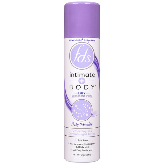 FDS Intimate+Body Deodorant Aerosol Spray Baby Fresh Scent