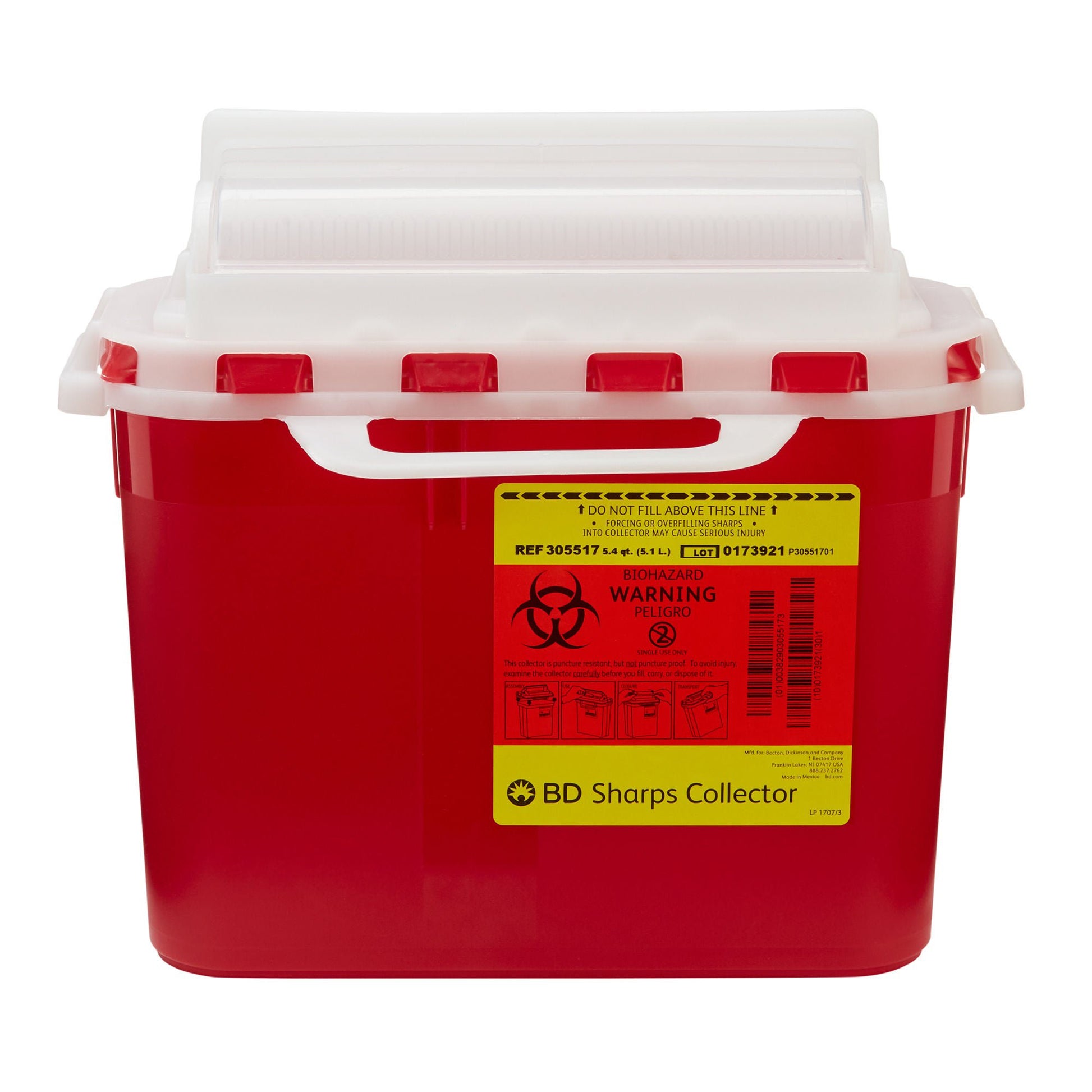 BD™ Sharps Container, 5.4 Quart