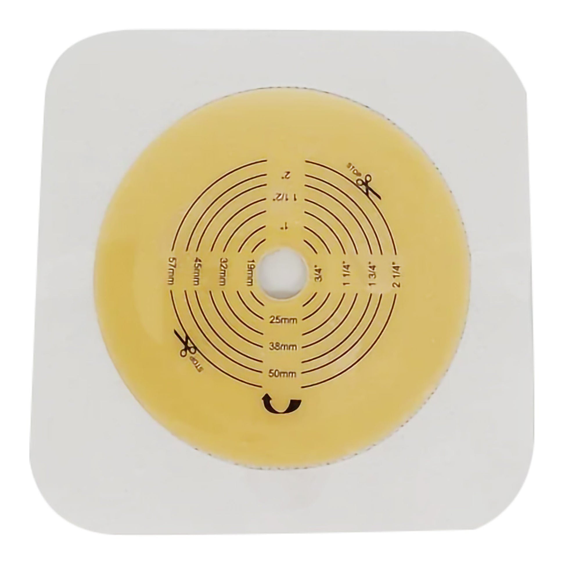 Safe n Simple Ostomy Barrier Trim to Fit, Standard Wear Flexible Tape Flange Up to 2-1/4 Inch Opening
