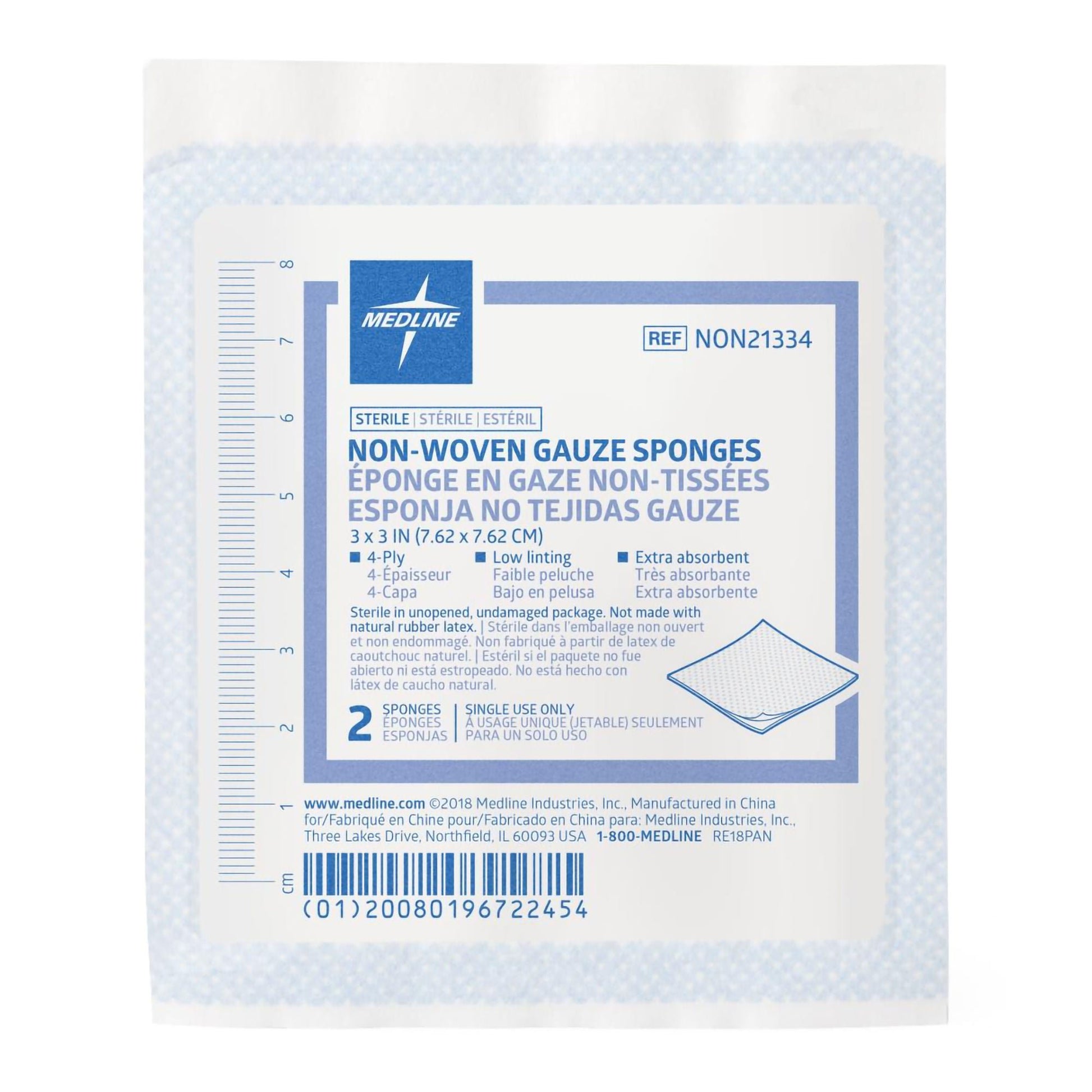 Avant Gauze Nonwoven Sponge 4-Ply
