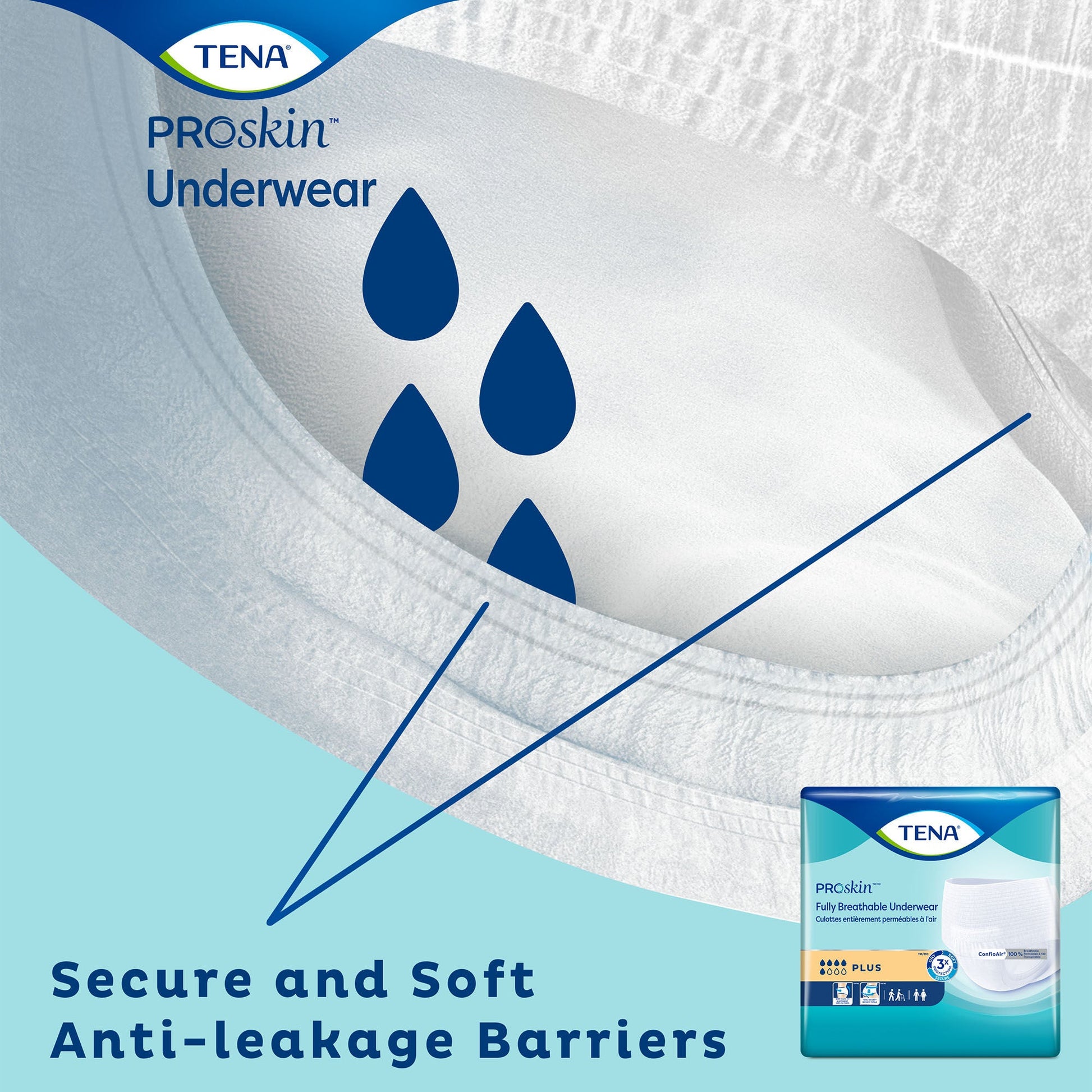 Tena® ProSkin™ Plus Fully Breathable Absorbent Underwear, Extra Large