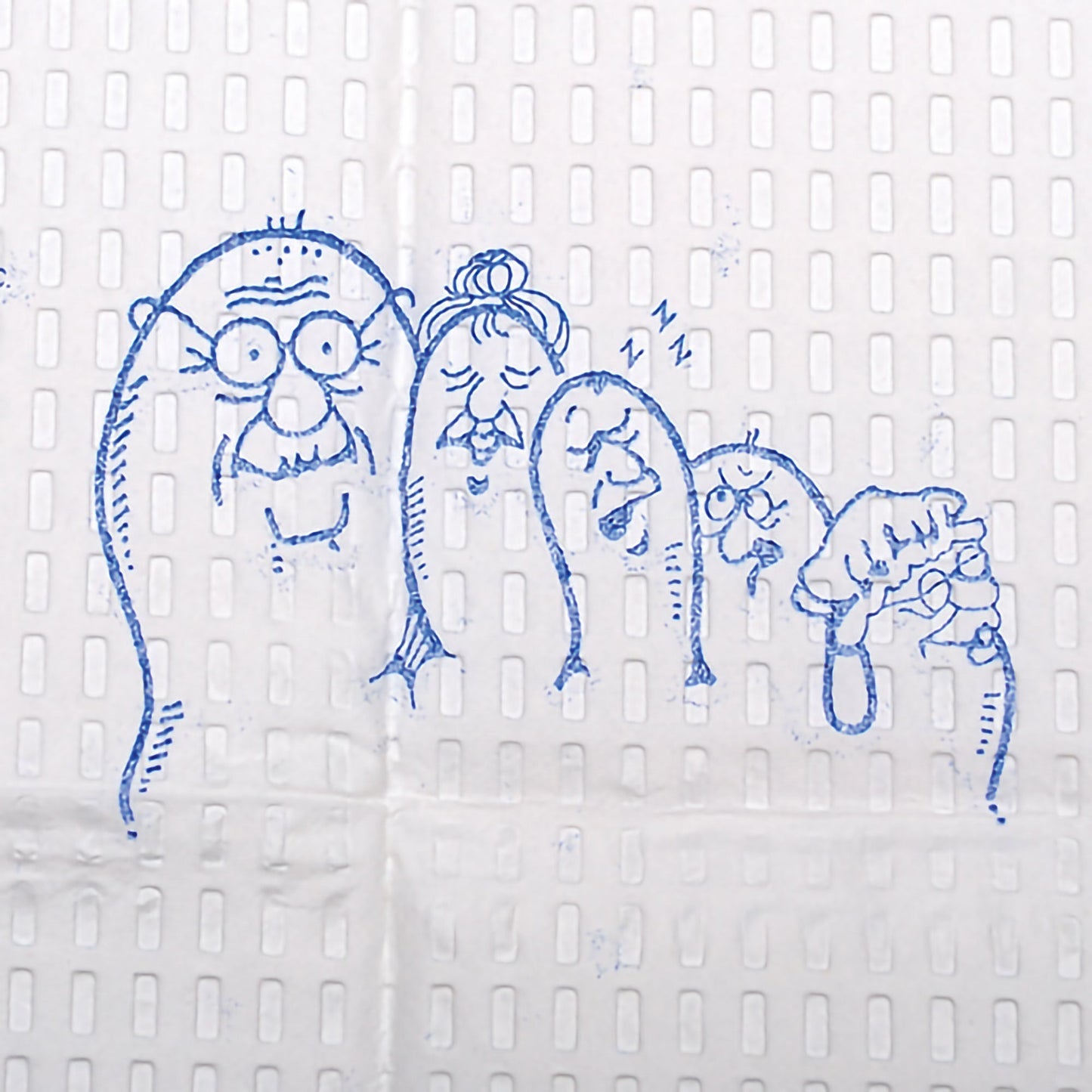 McKesson Nonsterile White / Blue Cartoon Toes Procedure Towel
