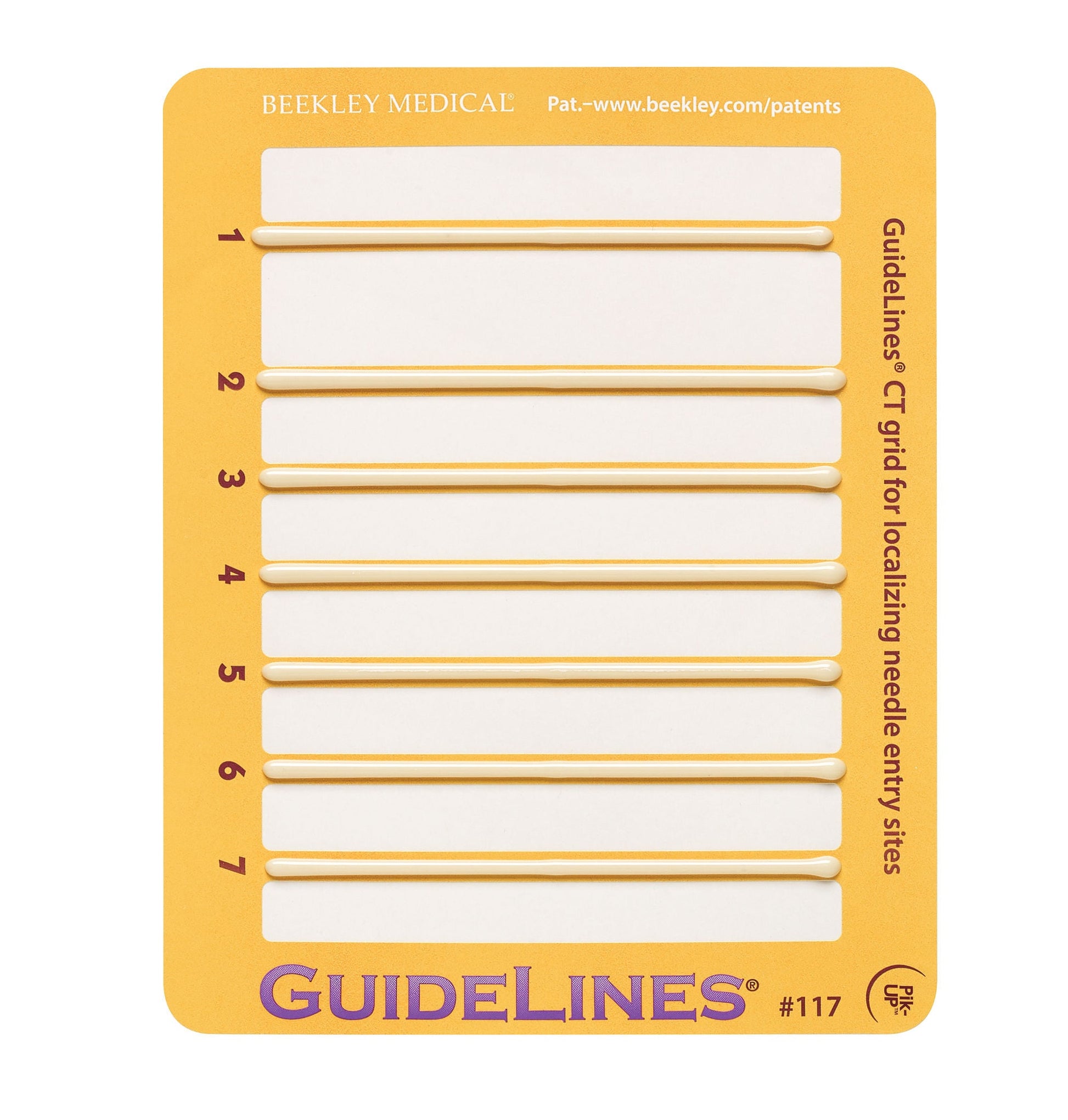GuideLines CT Biopsy Grid For CT-guided Biopsues of Neck and Small Areas