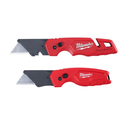 Milwaukee FASTBACK Folding Utility Knife Set 48-22-1503 | 2.4 in Blade Length, 2-Piece