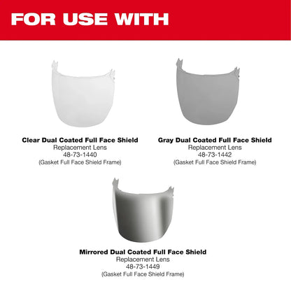 Milwaukee BOLT Gasketed Full Face Shield Replacement Frame (Compatible with BOLT Safety Helmets & BOLT Hard Hats) 48-73-1456