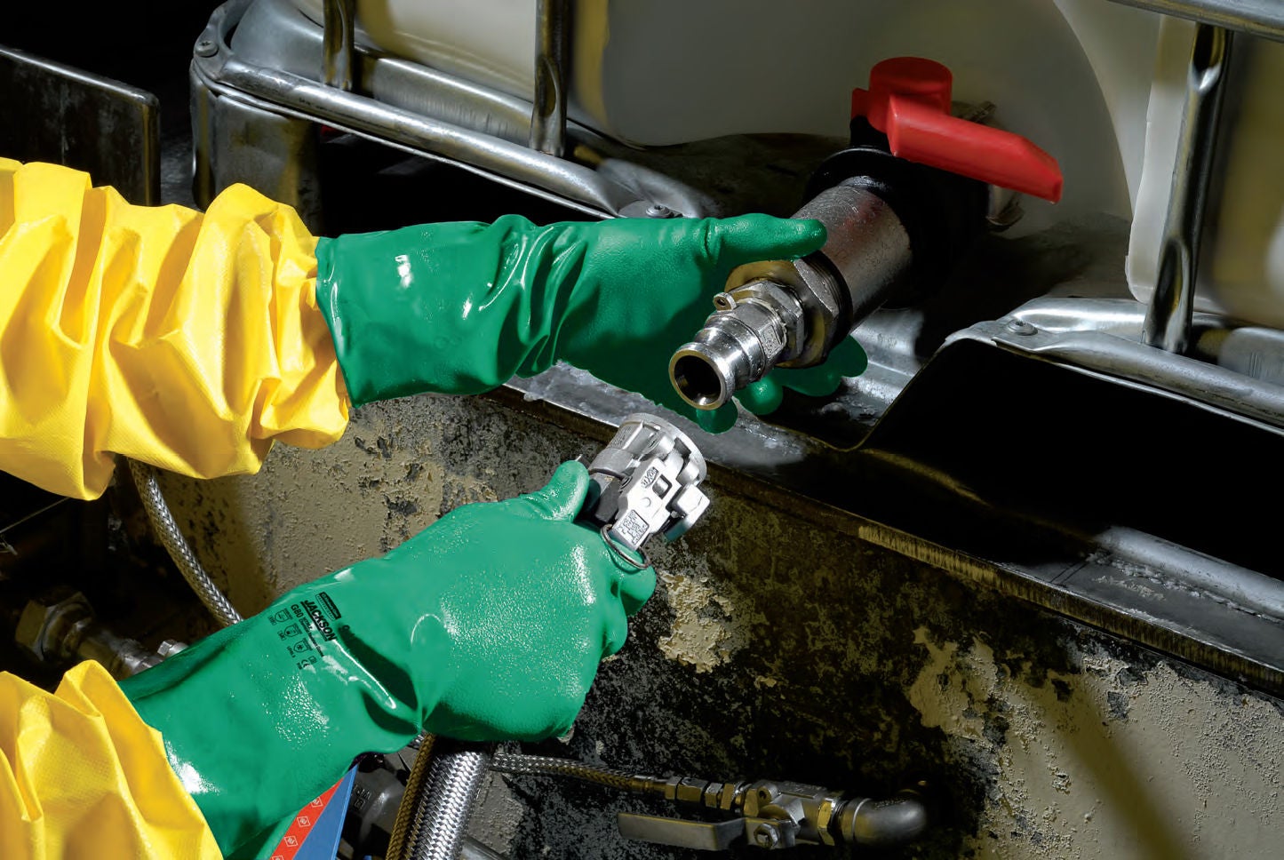 KleenGuard™ G80 Flock Lined Nitrile Utility Gloves, Green