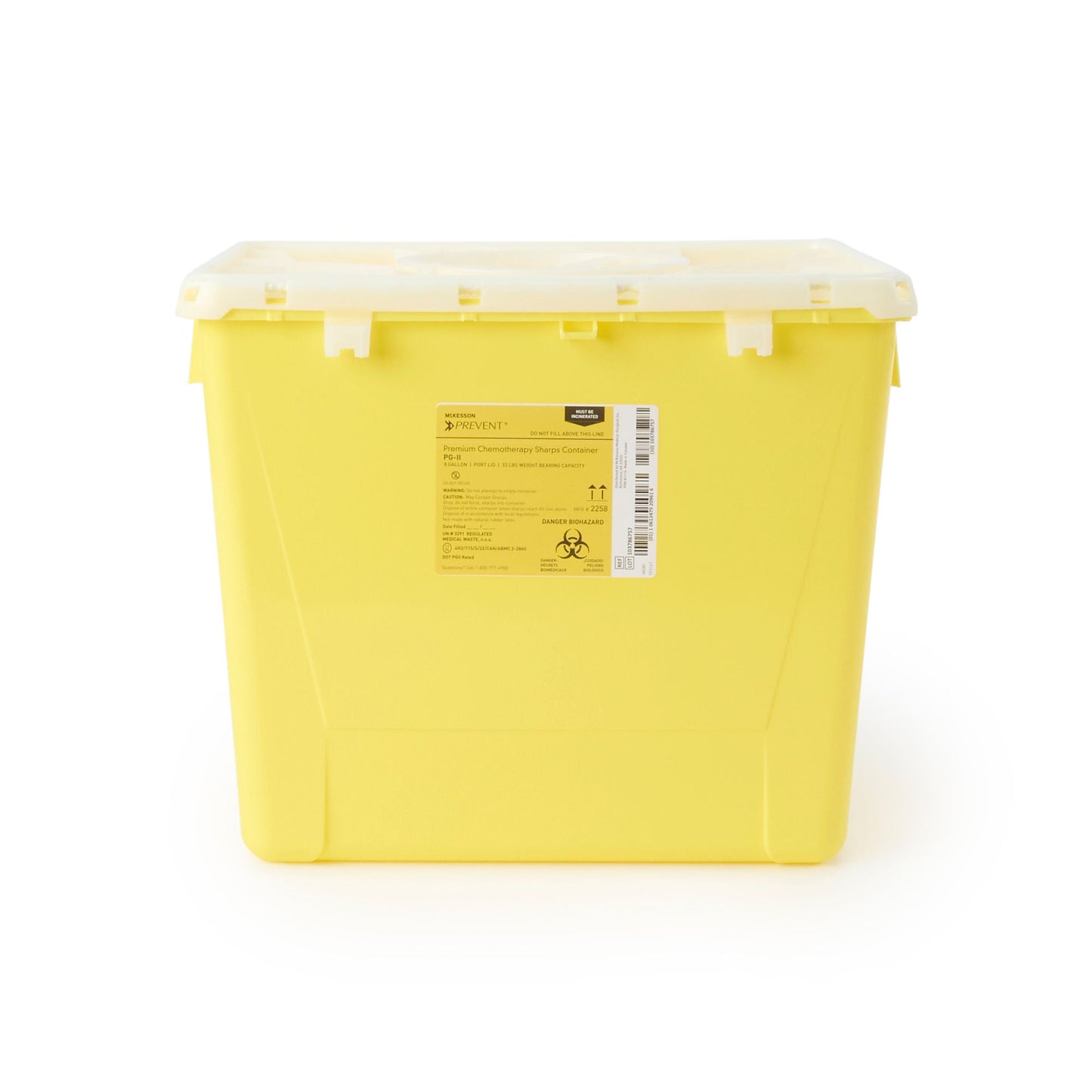 McKesson Prevent® Sharps Container, 8 Gallon