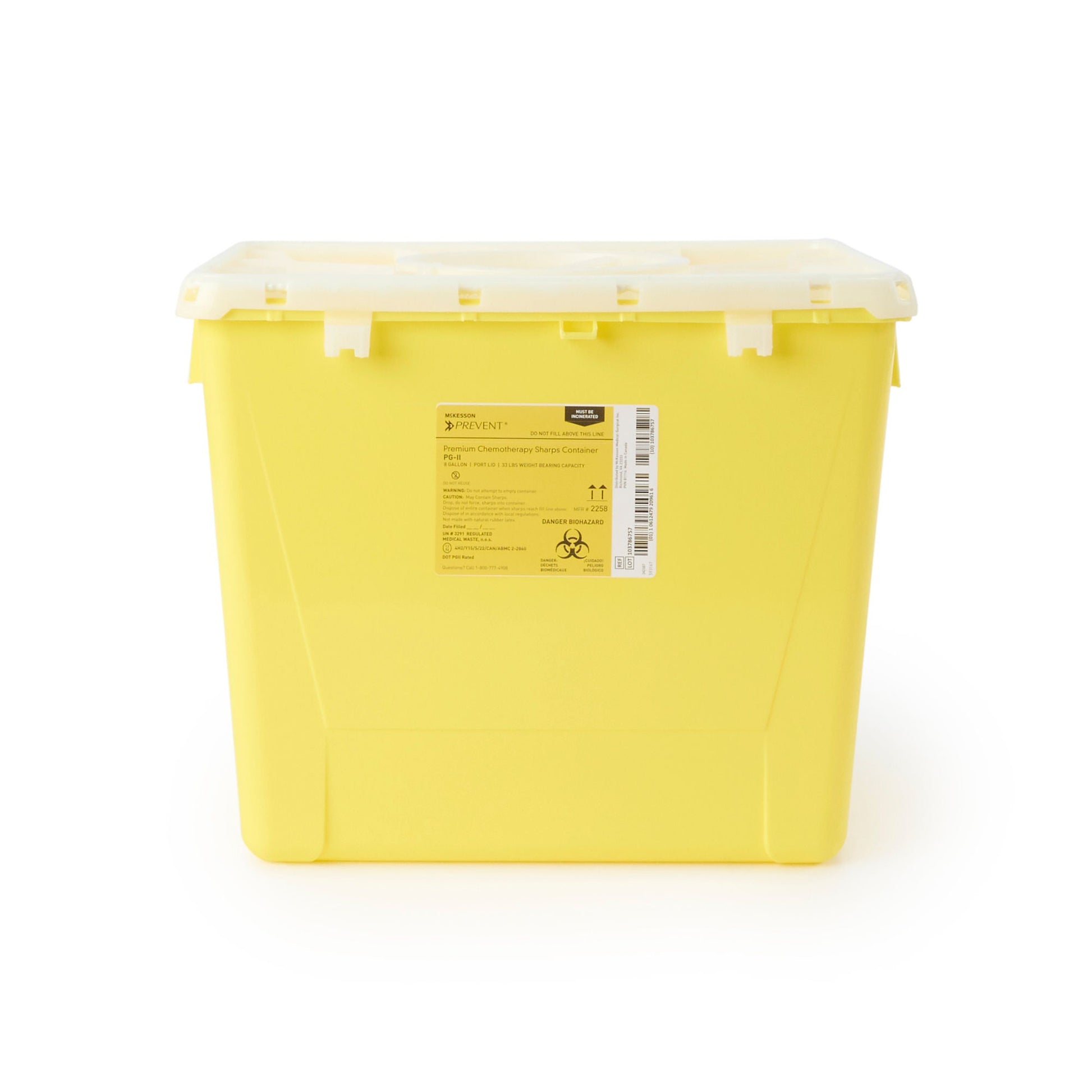 McKesson Prevent® Sharps Container, 8 Gallon