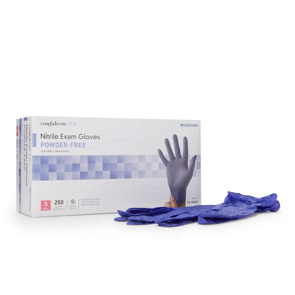 McKesson Confiderm® 3.0 Nitrile Exam Glove, Blue