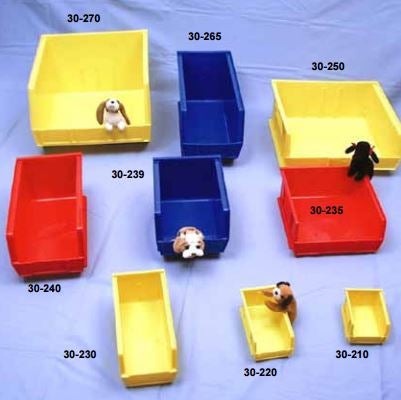 Storage Bin Blue Plastic X 3 Inch
