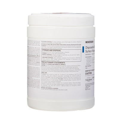McKesson Germicidal Large Surface Disinfectant Wipes, Canister, .