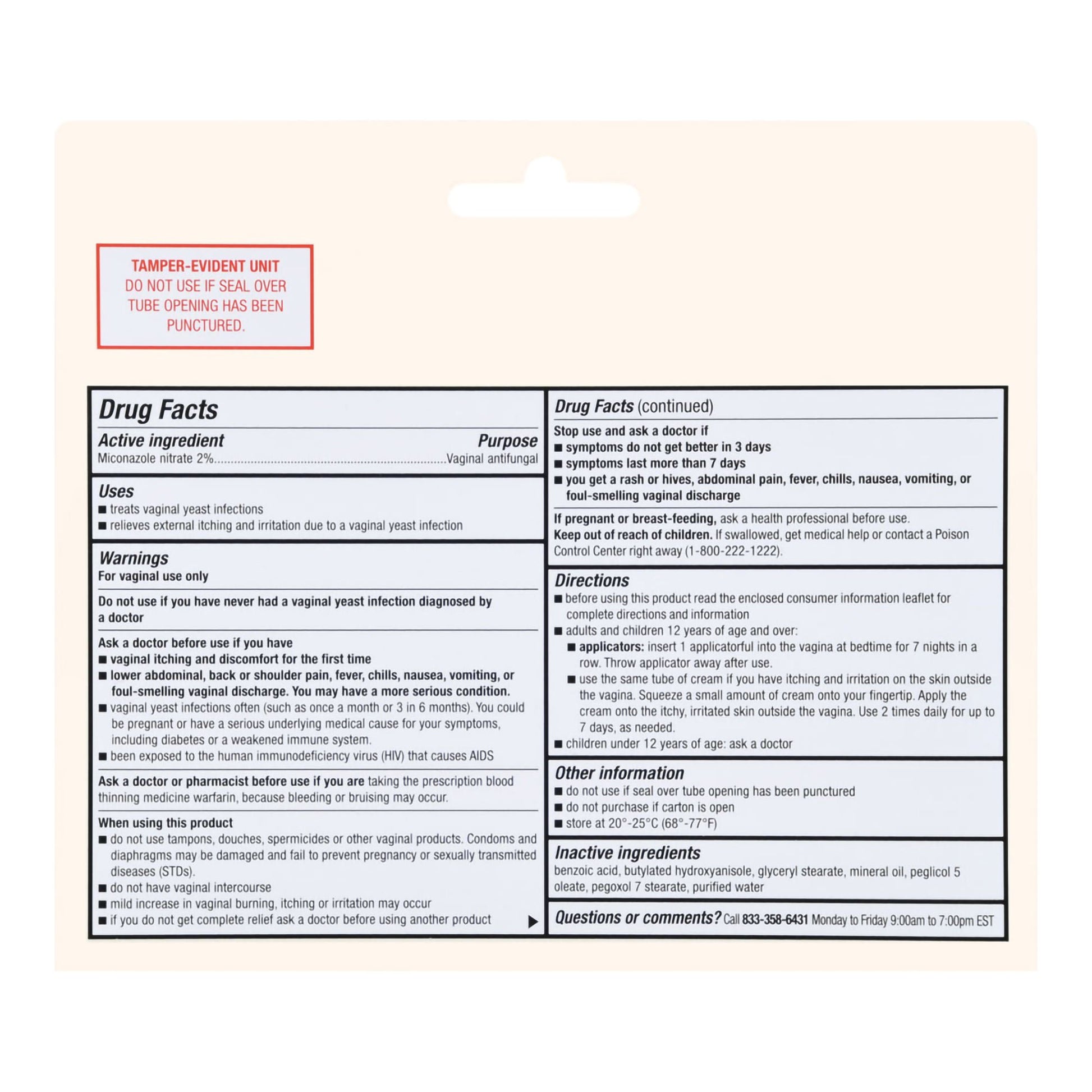 Foster & Thrive™ Miconazole Nitrate Vaginal Antifungal, 7 Day Cream