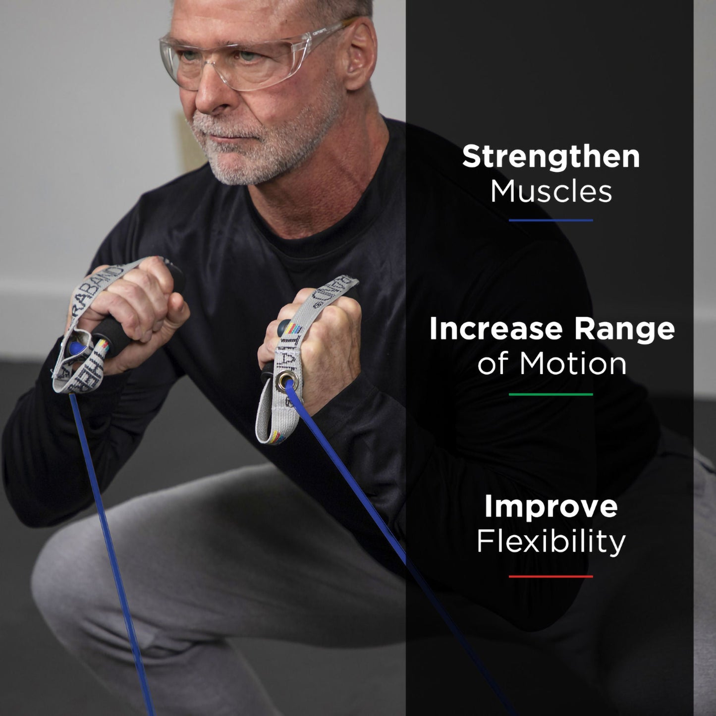TheraBand Exercise Resistance Tubing Blue 100 Foot Length Heavy Resistance