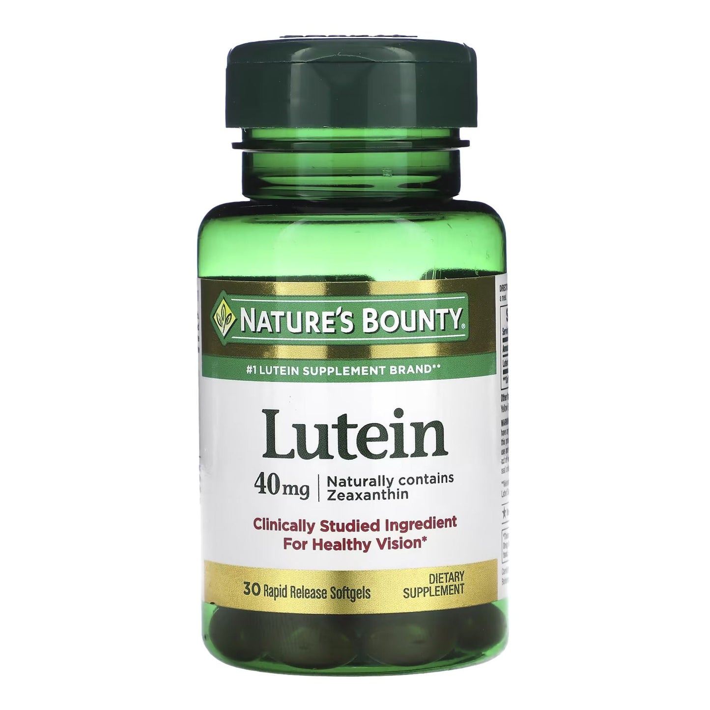 Nature's Bounty® Lutein 40 mg Dietary Supplement Softgels