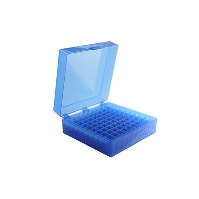 Heathrow Scientific 100-Well Microtube Storage Box, Pack of 5 — Blue, 120201