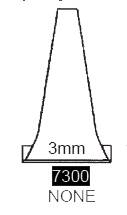 Ear Speculum Tip Round Tip Plastic 3 mm Length Disposable