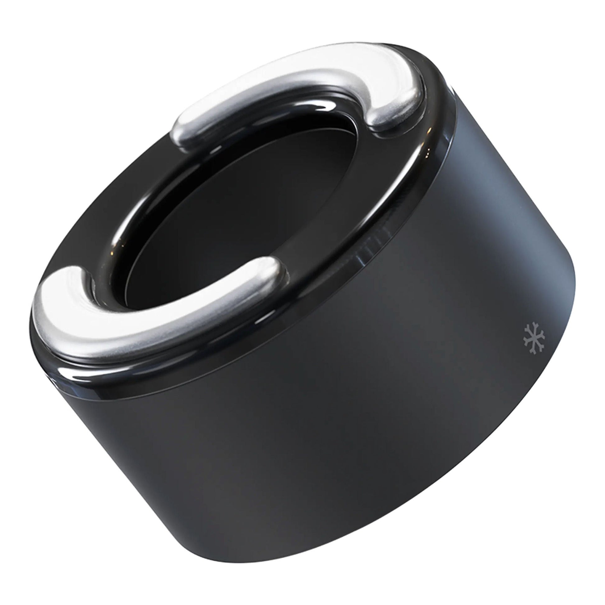 TheraFace Hot and Cold Rings Facial Massage, Black