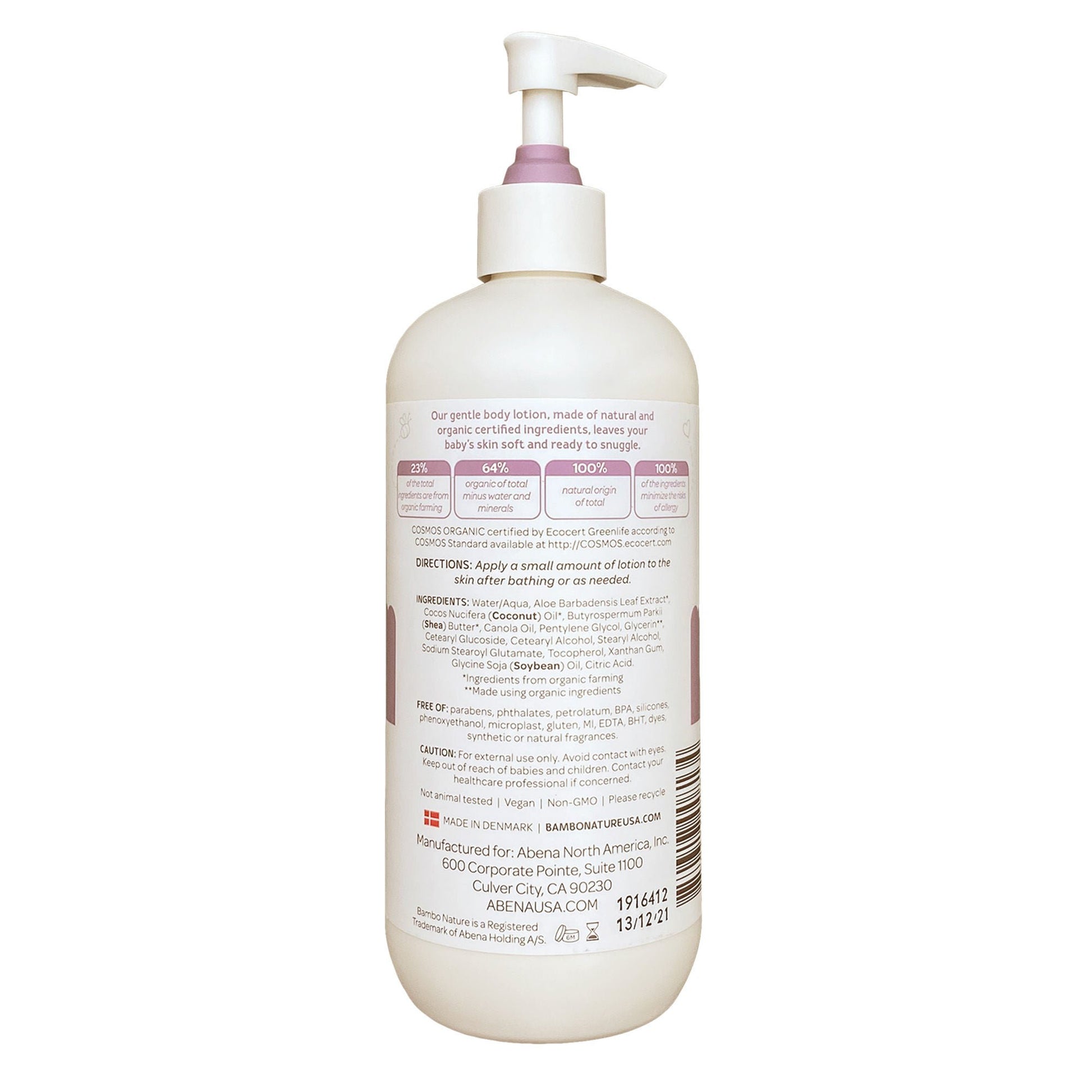 Bambo® Nature Snuggle Time Baby Lotion, pump bottle