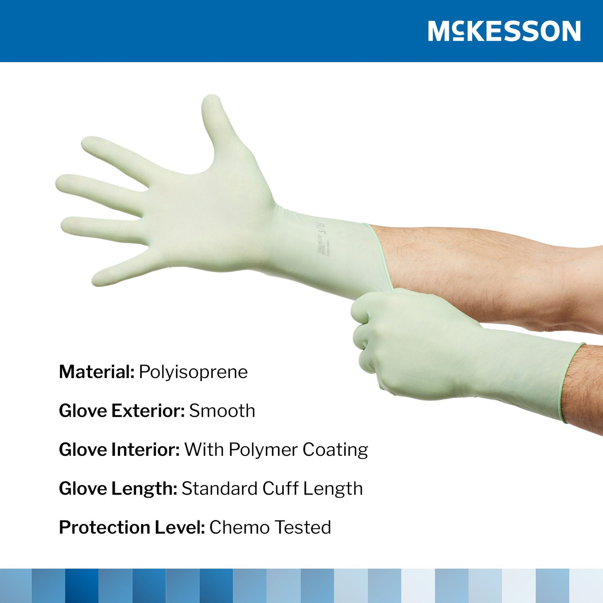 Sterile McKesson Perry® Performance Plus Polyisoprene Surgical Gloves, Green - view 3