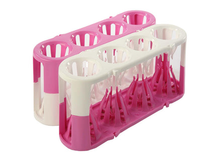 Heathrow Scientific Adapt-a-Rack® POM Multi-Tube Rack, Pack of 2 — Pink/White, 120186