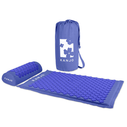 Kanjo Memory Foam Acupressure Mat Set, Blue