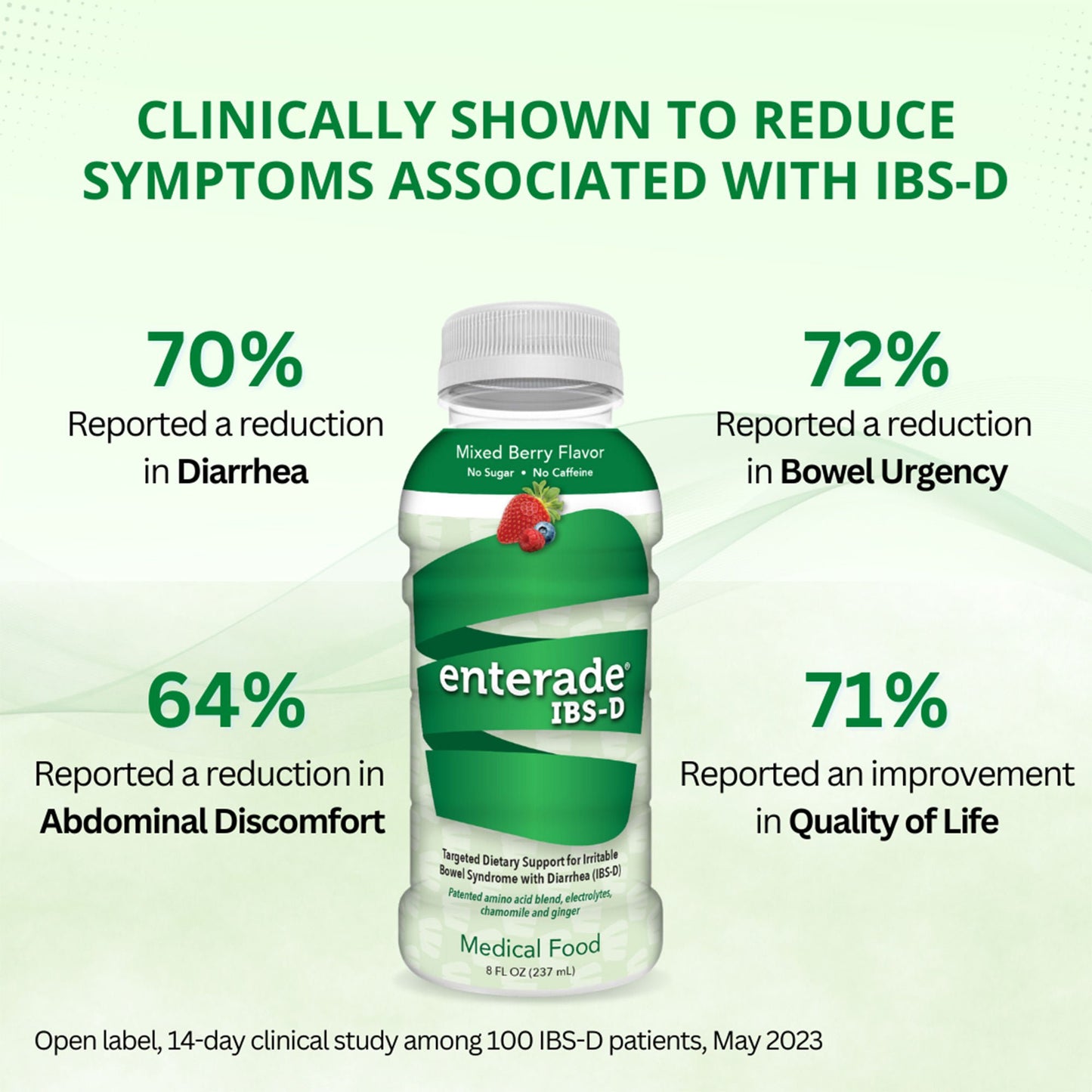 enterade® IBS-D Targeted Dietary Support Medical Food, Berry, bottle