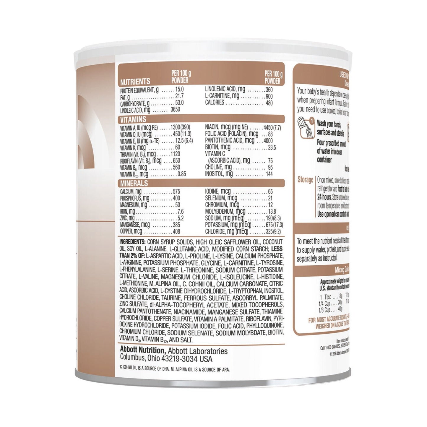 I-Valex®-1 Amino Acid-Modified Infant Formula With Iron, can