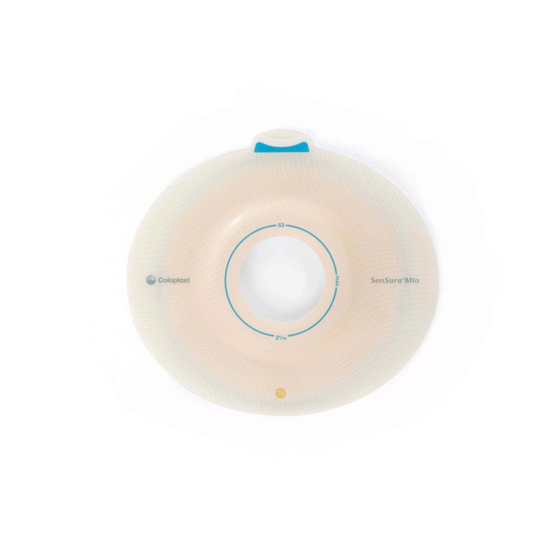 SenSura® Mio Convex Flex Ostomy Barrier, Stoma Opening, Red Color Match