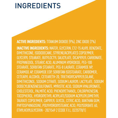 CeraVe® Hydrating Mineral Sunscreen Body SPF 50, Tube
