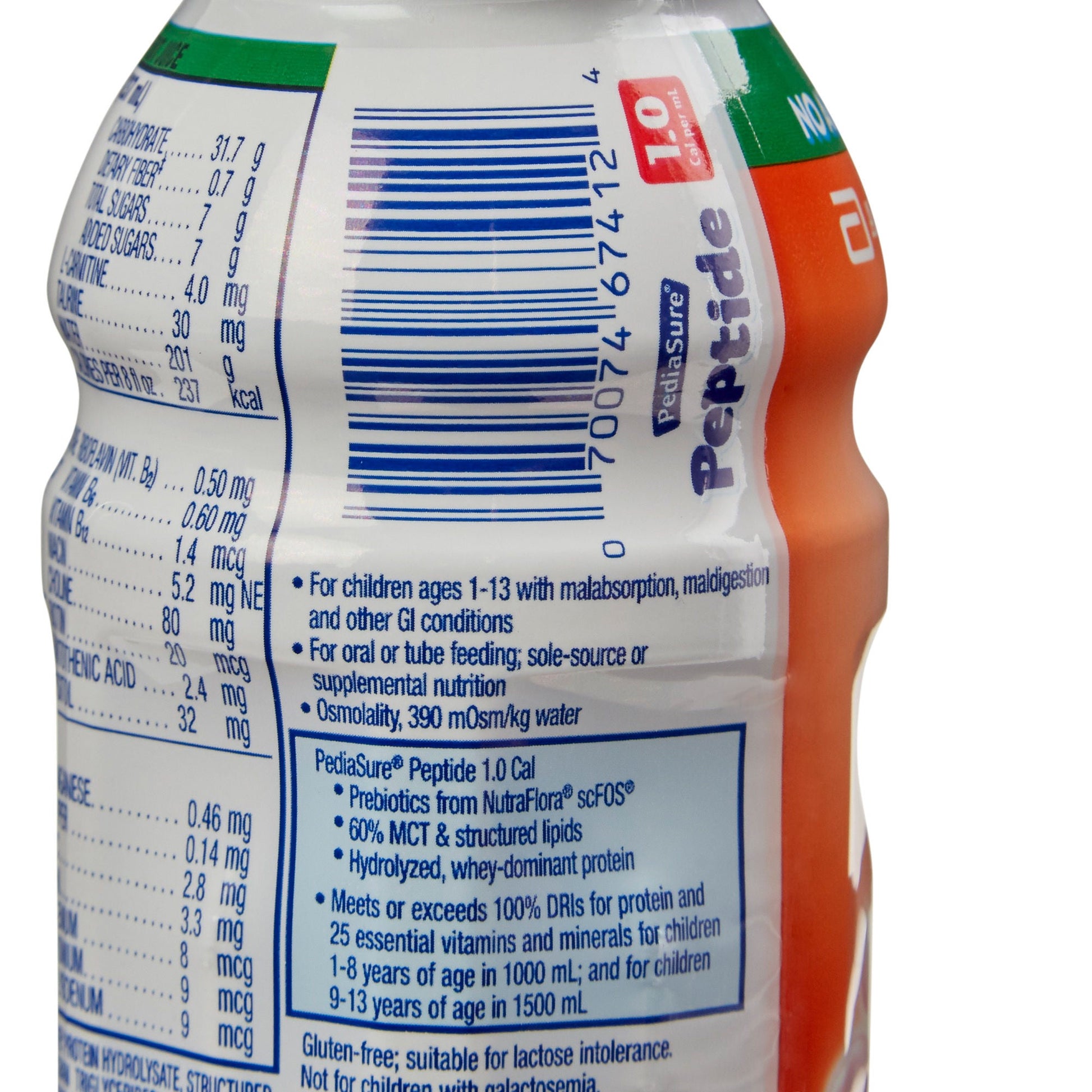 PediaSure® Peptide 1.0 Cal Peptide-Based Nutrition, Strawberry, Bottle