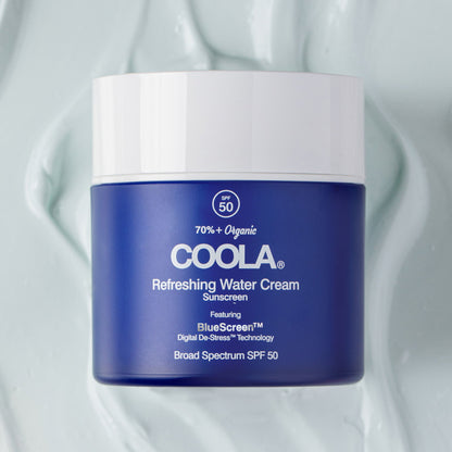 Coola® Refreshing Water Cream Sunscreen w/ BlueScreen™ Digital De-Stress™ SPF 50