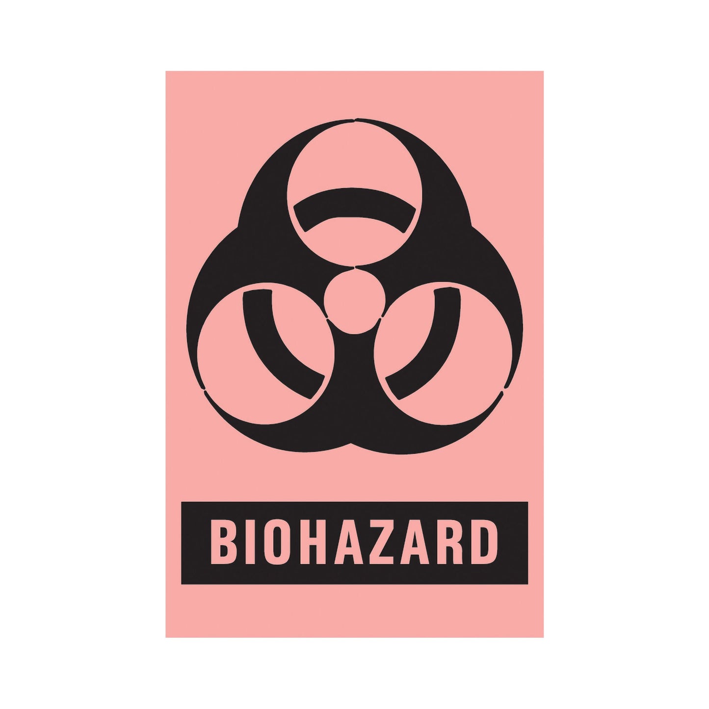 Timemed Pre-Printed Label, Biohazard