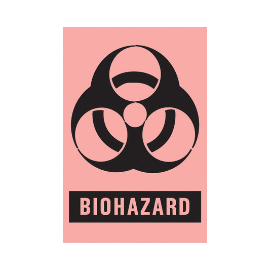 Timemed Pre-Printed Label, Biohazard