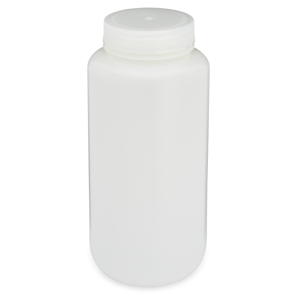 Diamond Essentials Bottle, Wide Mouth, Round, HDPE with PP Closure, 1000mL, Bulk Packed, 50/Case