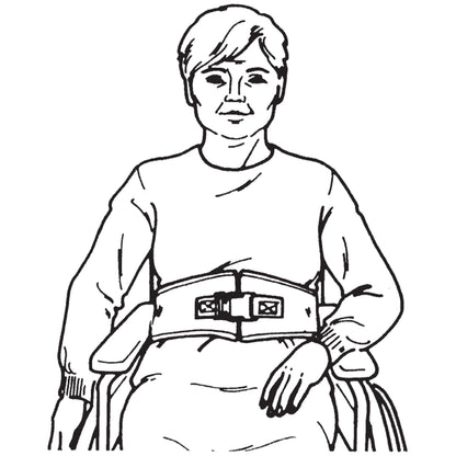 SkiL-Care™ Chair Waist Belt Restraint, ., Blue