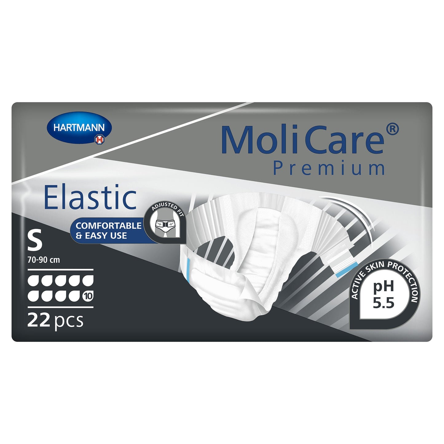 MoliCare® Premium Elastic 10 Drop Absorbency Incontinence Briefs