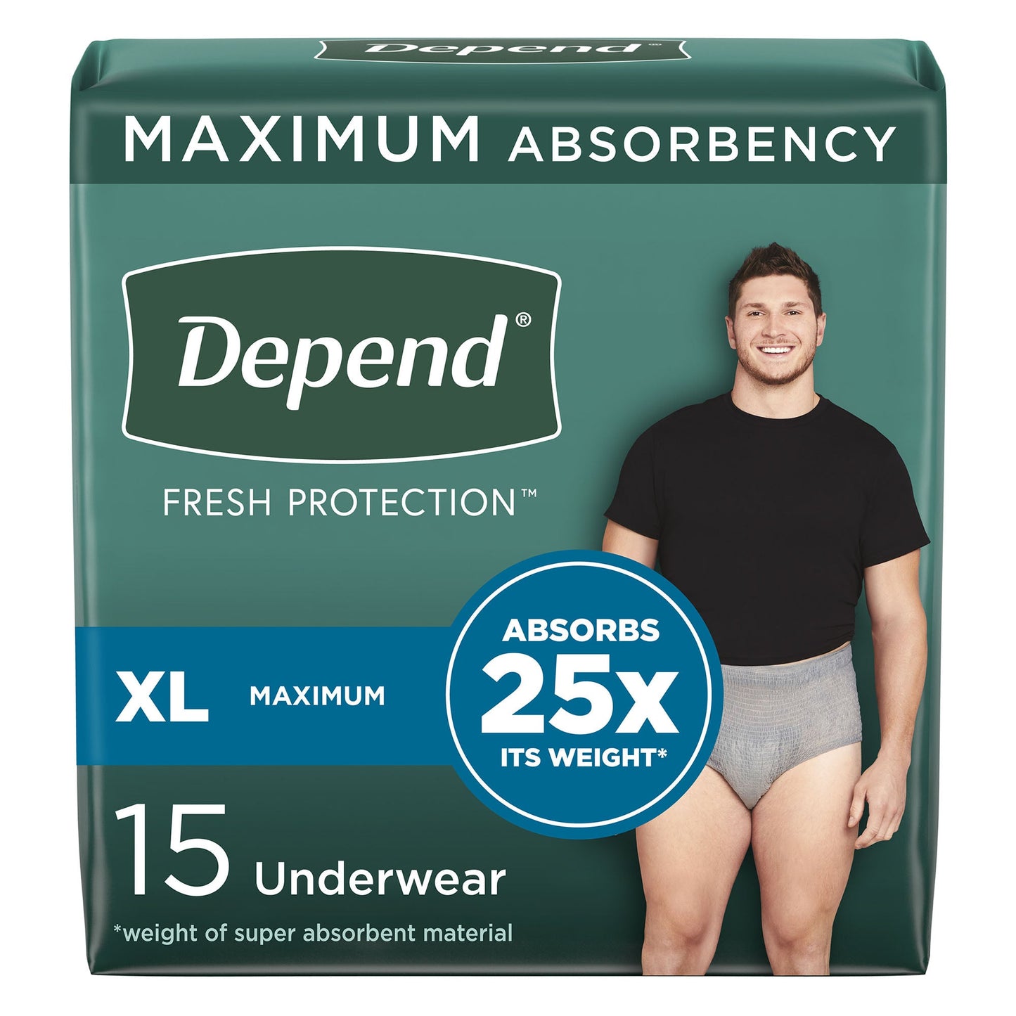 Depend® Fresh Protection™ Men's Maximum Absorbency Underwear