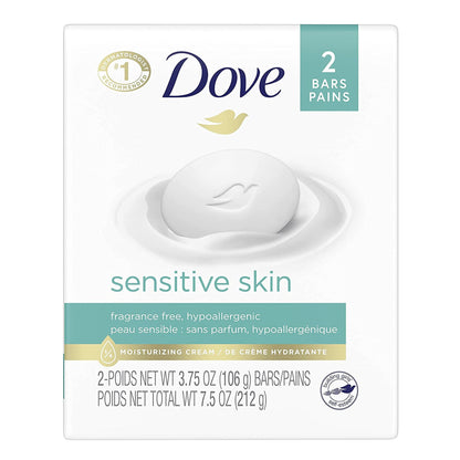 Dove Sensitive Skin Soap Bar Individually Wrapped Unscented