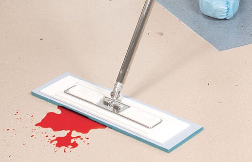 Contec Premira High Sorbency Wet Mop Pad White Microfiber Disposable
