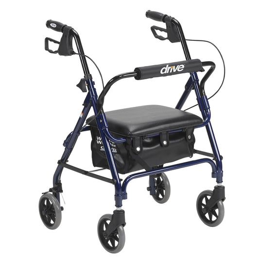 drive™ Junior Four-Wheel Rollator, 28 – 33 Inch Handle Height